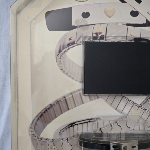 18KT GOLD & STAINLESS-STEEL BLACK BRACELET WITH BAG - Picture 8 of 8